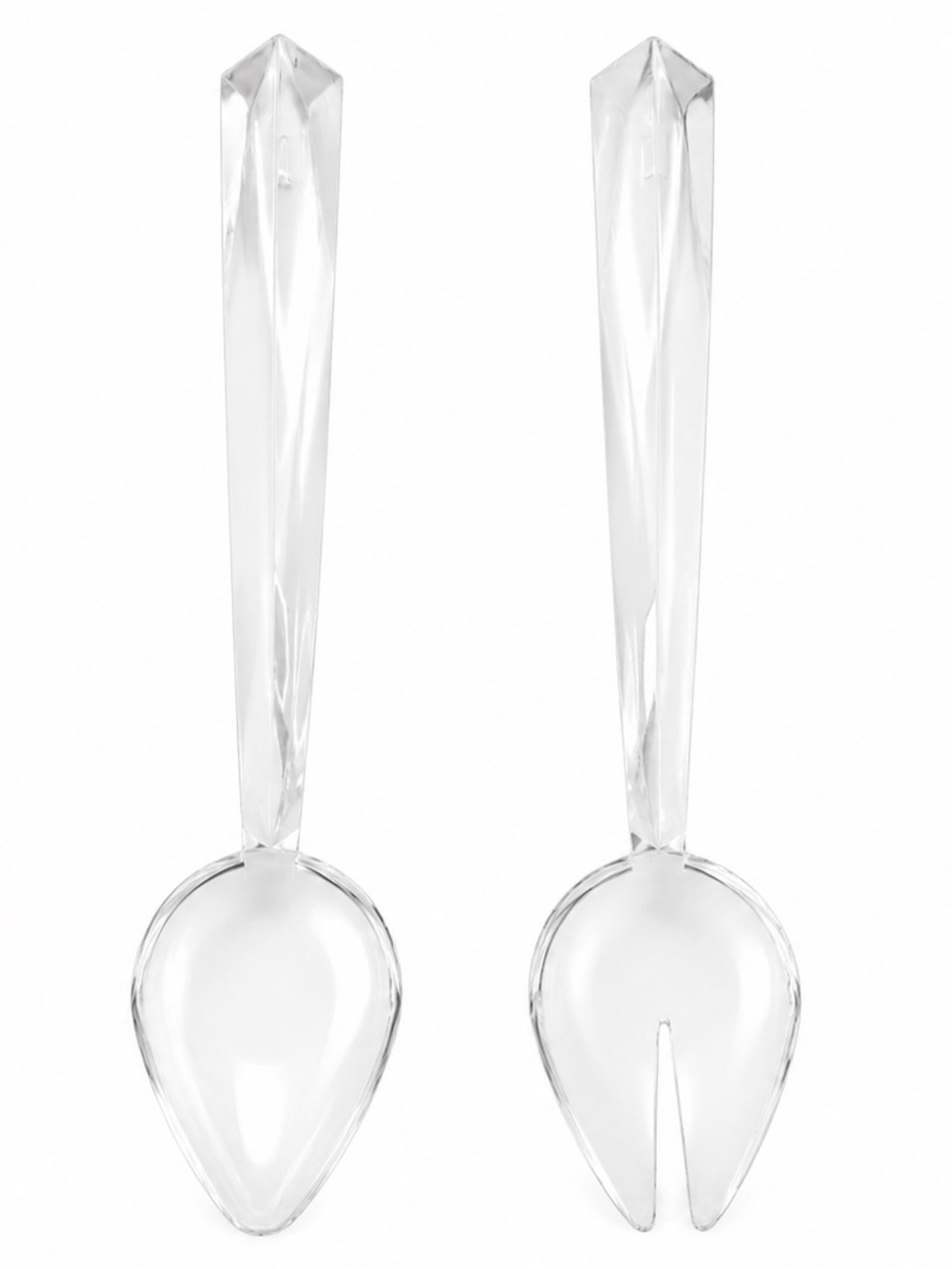 Clear Acrylic Serving Bowl with Ladle - Transparent - Picture 4 of 5
